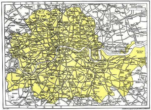 Map of London, 1924-1926