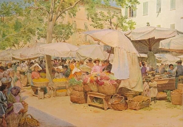 The Market at Nice, c1910, (1912). Artist: Walter Frederick Roofe Tyndale