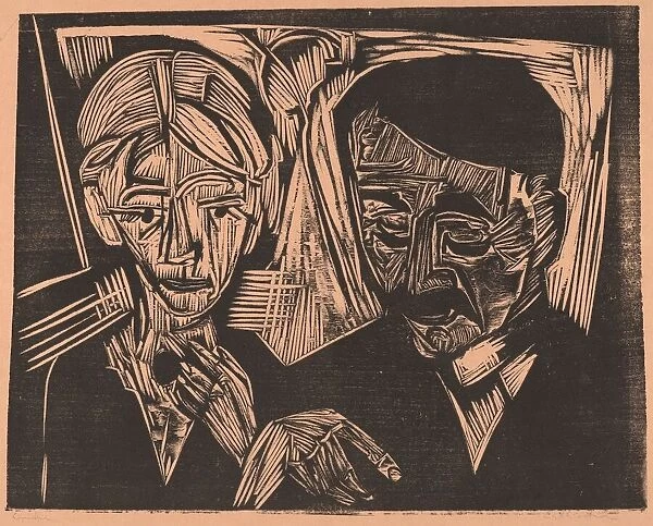 The Married Couple Müller, 1919. Creator: Ernst Kirchner