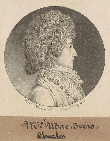 Mary Bache McEvers, 1798. Creator: Charles Balthazar Julien Fevret de Saint-Mé