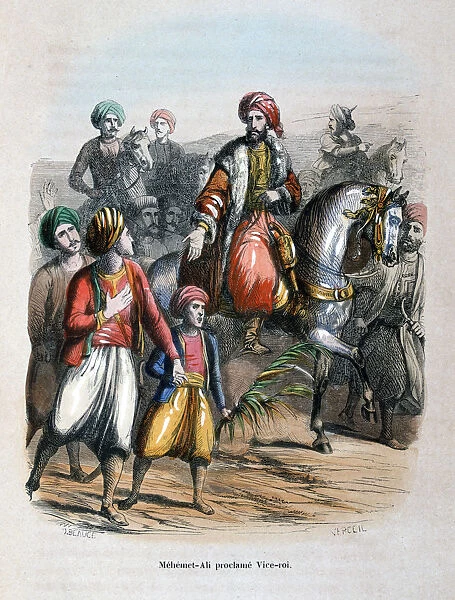 Mehmet Ali Proclaimed Viceroy, 1805 (1847). Artist: Jean Adolphe Beauce