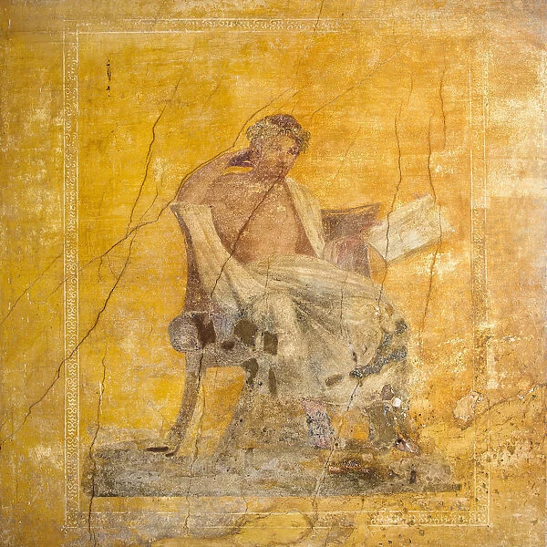 Menander. Found in the collection of Casa del Menandro, Pompeii