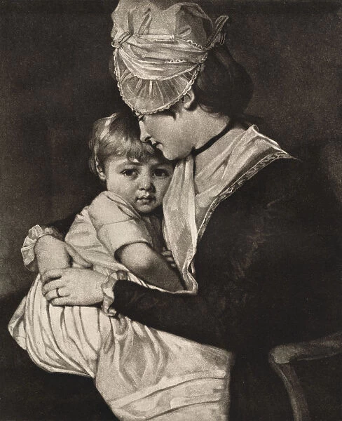 Mrs Carwardine and Child, c1775, (1912). Artist: George Romney
