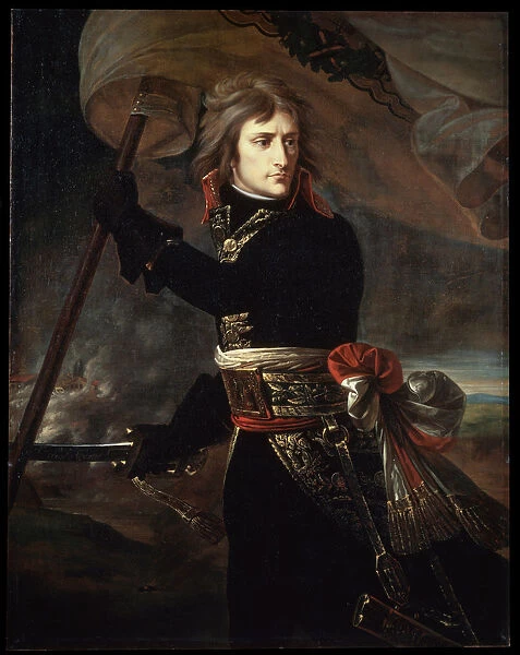Napoleon Bonaparte on the Bridge at Arcole, 1797. Artist: Antoine-Jean Gros