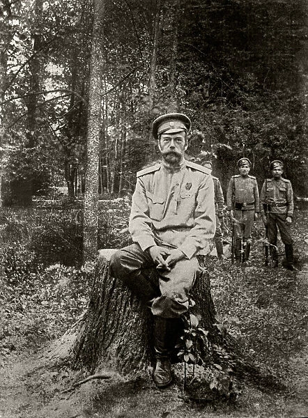 Nicholas II of Russia (1868-1918). March 1917