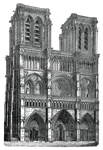 Notre Dame, Paris, (1870)