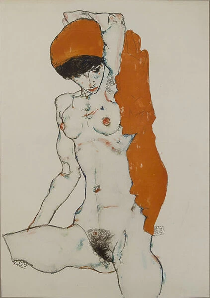 Nude, 1914. Artist: Schiele, Egon (1890-1918)