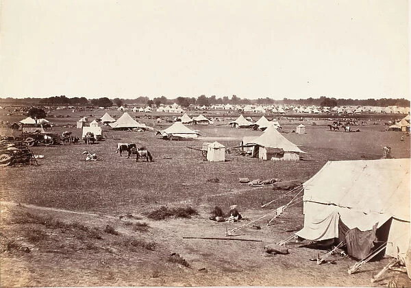 Outskirts of Governor Generals Camp, 1858-61. Creator: Unknown