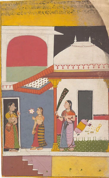 Page from a Dispersed Ragamala Series (Garland of Musical Modes), ca. 1710. Creator: Unknown