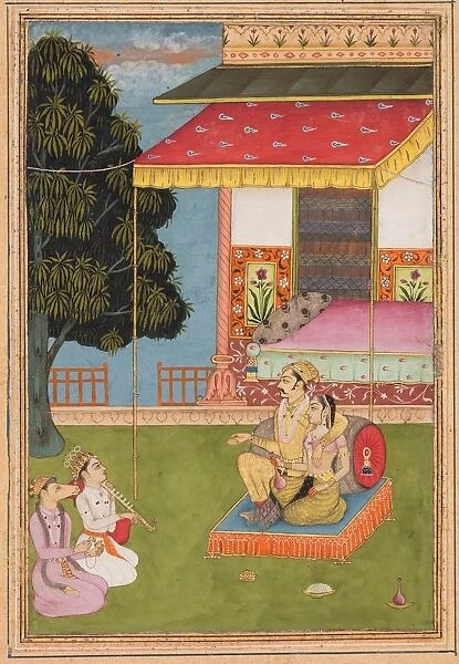 A page from a Ragamala series: Sri Raga, 1695. Creator: Nasiruddin (Indian)