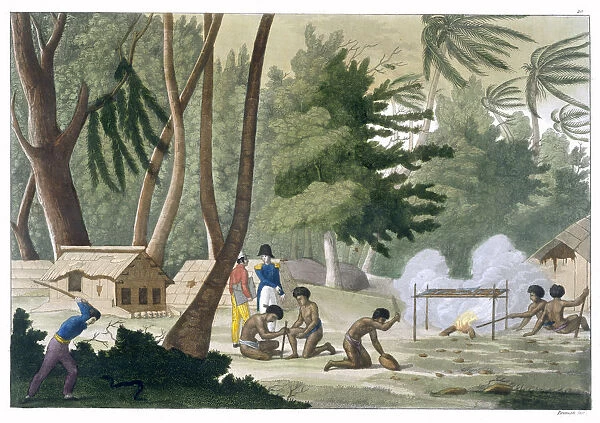 Papu Tribe on the Isle of Rawak, c1820-1839. Artist: G Bramati