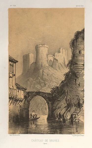 Pl. 12, Chateau De Druyes (Yonne), 1860. Creator: Victor Petit (French, 1817-1874)