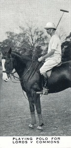 Playng Polo for Lords v Commons, c1930 (1937)