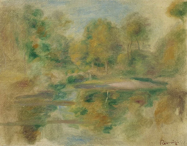 Pond and trees, 1913