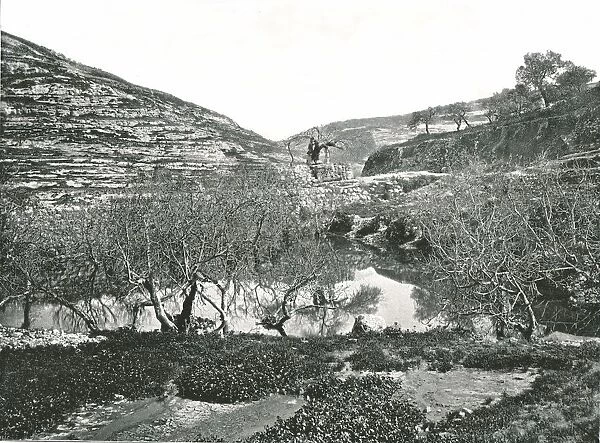 The Pool of Siloam, Jerusalem, Palestine, 1895. Creator: W &s Ltd