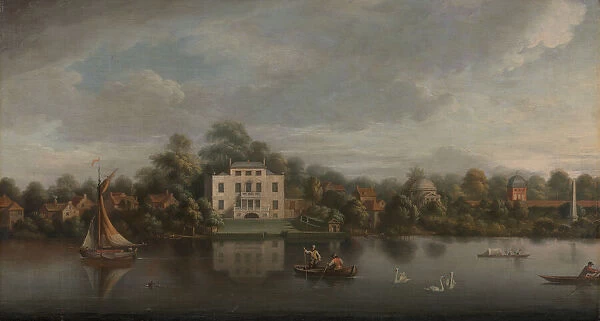 Popes Villa, Twickenham, ca. 1755. Creator: Joseph Nickolls