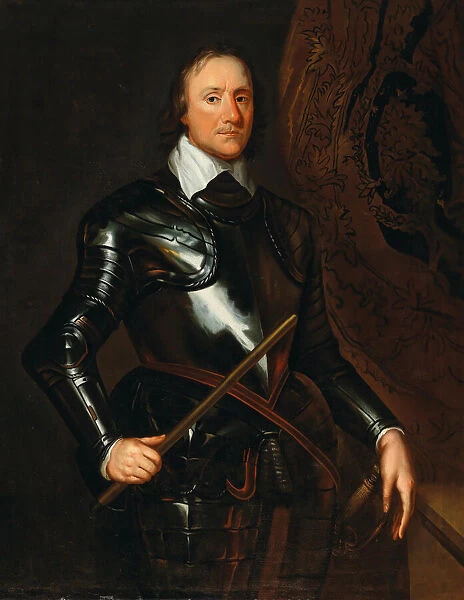 Portrait of Oliver Cromwell (1599-1698). Creator: Walker, Robert (1599-1658)