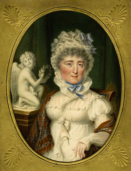 Portrait of Princess Elzbieta Izabela Lubomirska (nee Countess Czartoryska) (1736-1816), 1816. Artist: Hummel, Carl (1769-1840)
