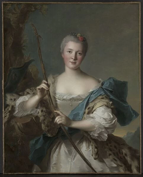 Portrait of a Woman as Diana, 1752. Creator: Jean-Marc Nattier (French, 1685-1766)