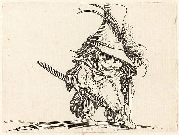 The Potbellied Man with the Tall Hat, c. 1622. Creator: Jacques Callot