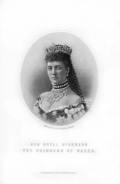 Princess Alexandra of Denmark, Princess of Wales, 1899. Artist: C Cook
