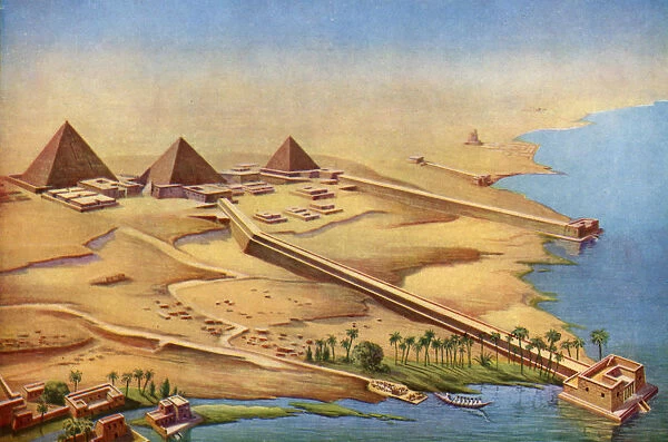 Reconstruction of the three pyramids at Abusir with their temples and approaches, 1933-1934