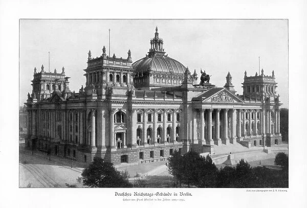 The Reichstag in the late 19th century, 1900