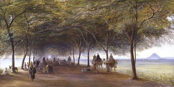 The Road to the Pyramids at Giza, c1873. Artist: Edward Lear