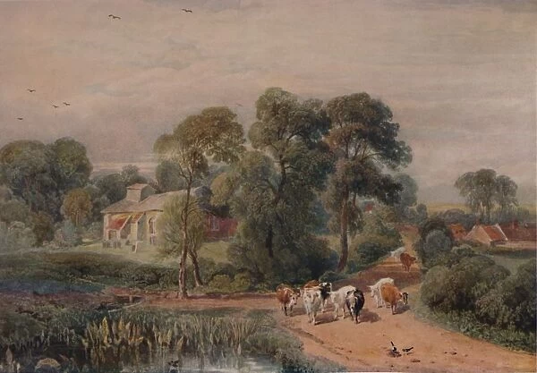Road Scene with Cattle, 19th century, (1935). Artist: Peter de Wint