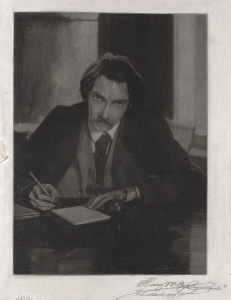 Robert Louis Stevenson, 1909. Creator: Henry Wolf (American, 1852-1916)