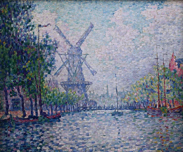Rotterdam, the mill, the canal, the morning (Rotterdam. Le moulin. Le canal. Le matin), 1906