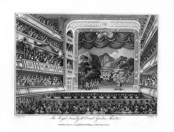 The Royal Family at Covent Garden Theatre, London, 1804. Artist: James Fittler