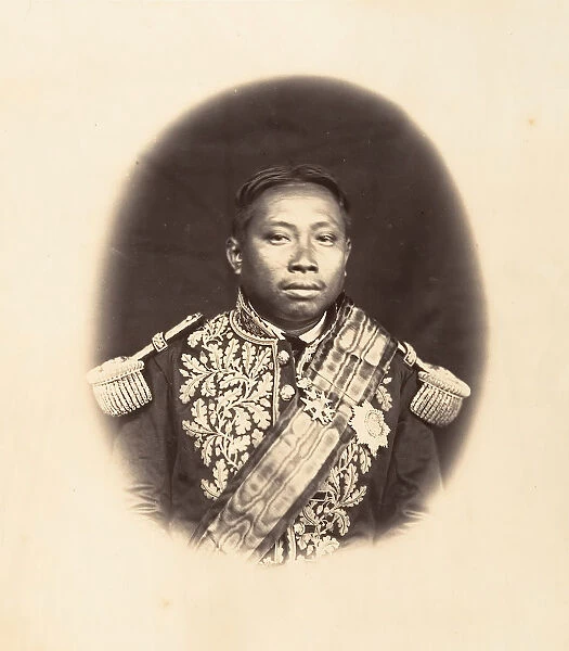 S. M. Norodon, Roi du Cambodge, 1866. Creator: Emile Gsell