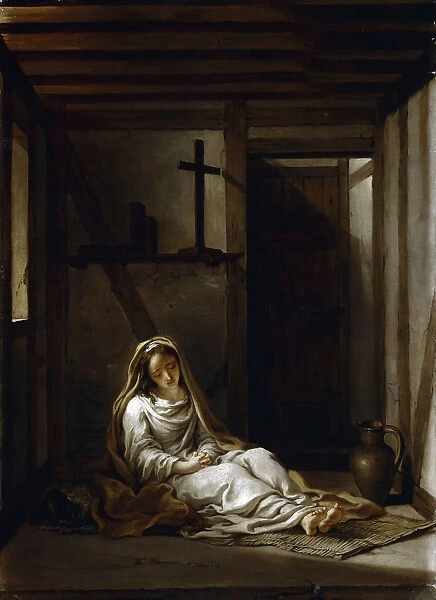 Saint Thais in her cell. Artist: Coypel, Antoine (1661-1722)