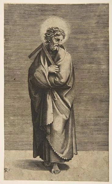 Saint Thomas holding a square rule, his head turned to the right, ca. 1515-27