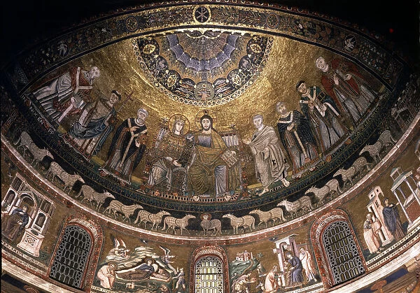 Scenes from the Life of the Virgin, 1291, apse detail of the church of Santa Maria