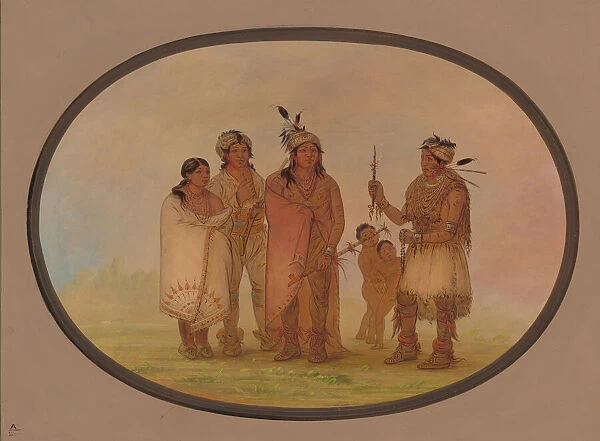 Shawano Indians, 1861  /  1869. Creator: George Catlin