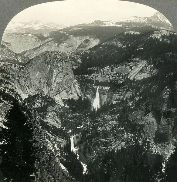 The Sierra from Glacier Rock, Yosemite Valley, Calif. c1930s. Creator: Unknown