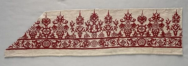 Part of a Skirt Border, 1800s. Creator: Unknown