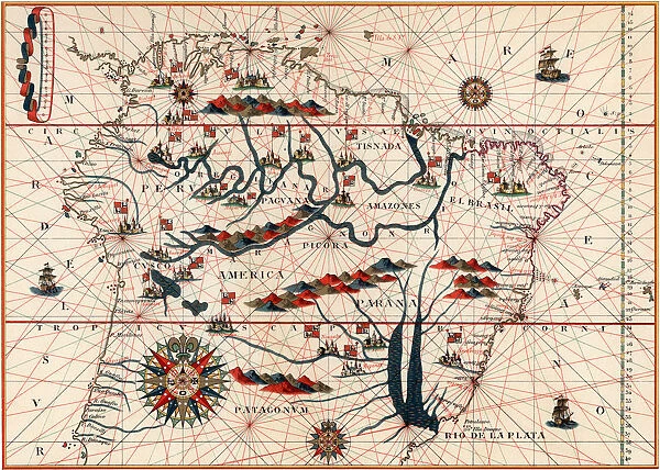 Part of South America, 1582