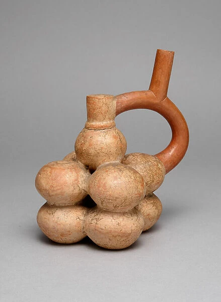 Spout Vessel in Form of a Stack of Globular Fruits, A. D. 250  /  500. Creator: Unknown