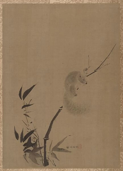Squirrel on Bamboo, ca. 1650. Creator: Kano Tan yû