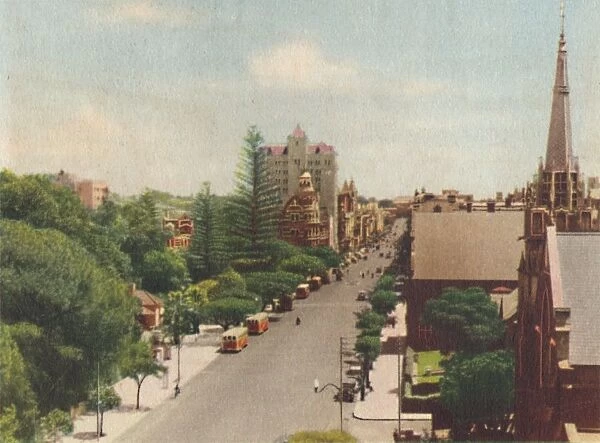 St. Georges Terrace, Looking West, c1947. Creator: Unknown