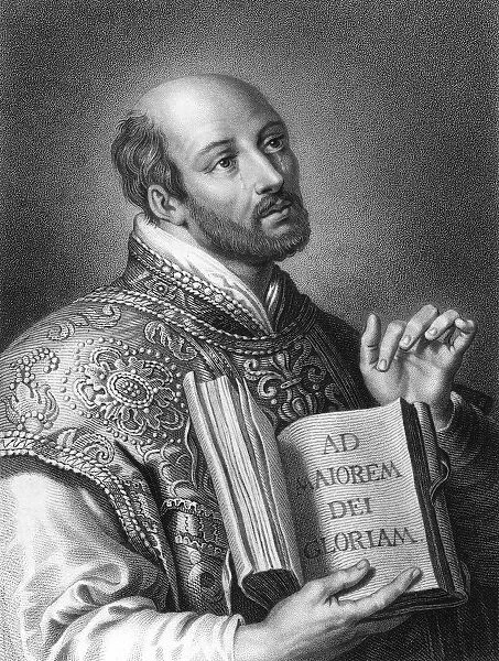 St Ignatius of Loyola, 16th century Spanish soldier and founder of the Jesuits, (1836). Artist: W Holl