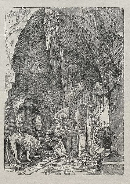 St. Jerome in the Cave, c. 1513-15. Creator: Albrecht Altdorfer (German, c. 1480-1538)