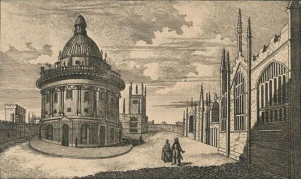 St. Marys Church & Radcliffe Library at Oxford, c18th century. Creator: Unknown