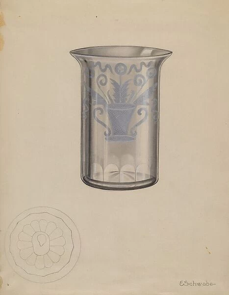 Stiegel Water Tumbler, c. 1936. Creator: Erwin Schwabe