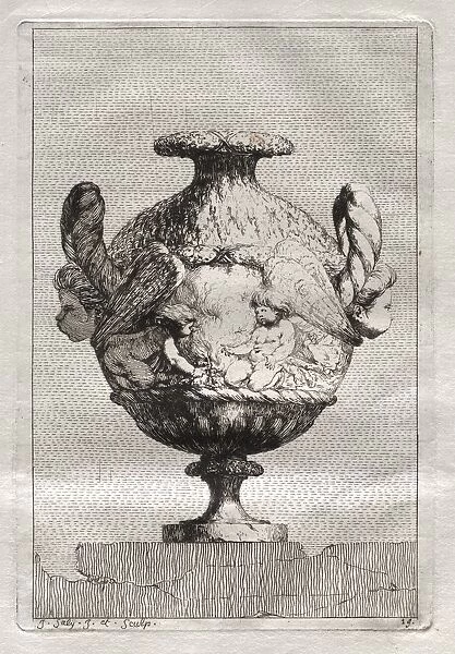 Suite of Vases: Plate 19, 1746. Creator: Jacques Francois Saly (French, 1717-1776)