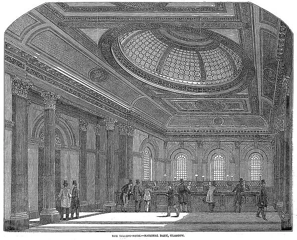 Telling room, National Bank of Scotland, Glasgow, c1860