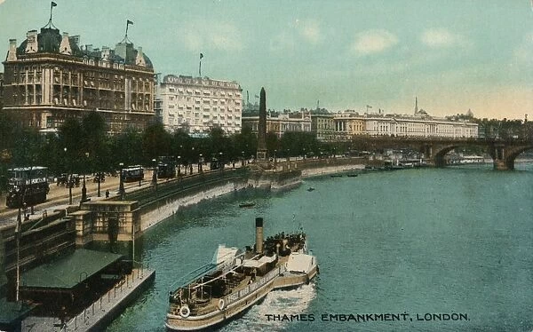 Thames Embankment, London, c1910